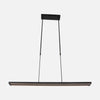 Ausziehbare schwarze LED-Pendelleuchte, Breite 88–140 cm | Zelena Motion
