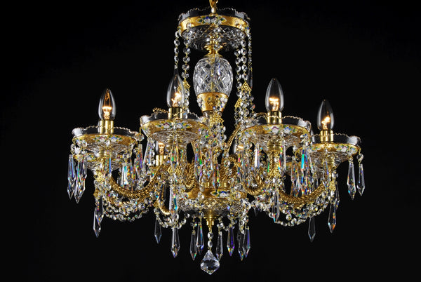 Kristallkronleuchter LLCH08-CRYSTAL-GOLD
