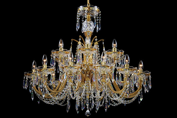Kristall-Kronleuchter LLCH18-CRYSTAL-GOLD