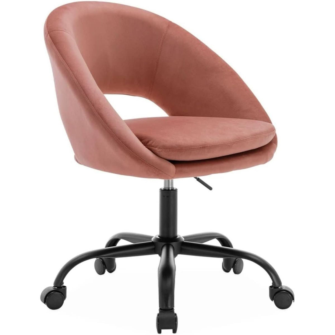 Bürostuhl Samt Rosa | Elfenbein