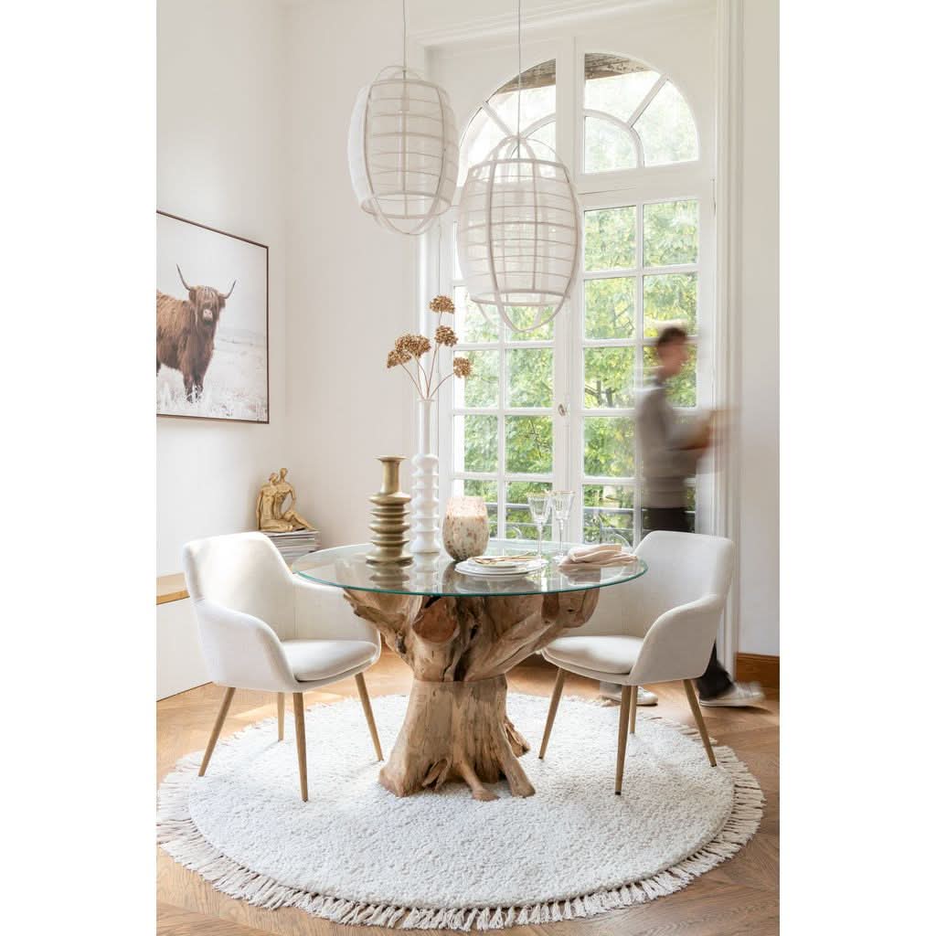 Chaise Miles Acier Mousse Ivoire | Xyla - Designix Chaises