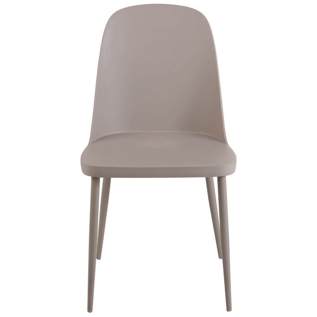 Chaise Polypropylène Grise Leo | Hira - Designix Chaises