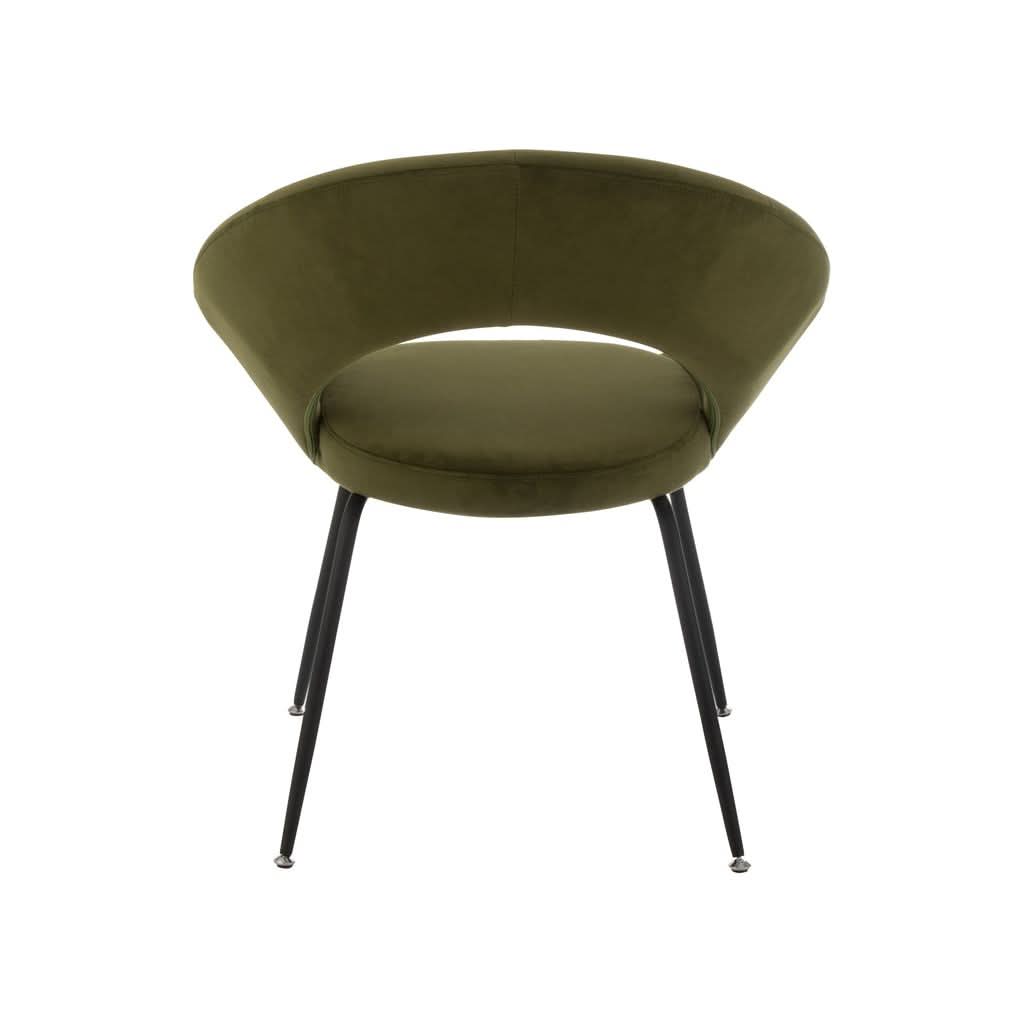 Chaise Ronde Métal Textile Verre | Kali - Designix Chaises