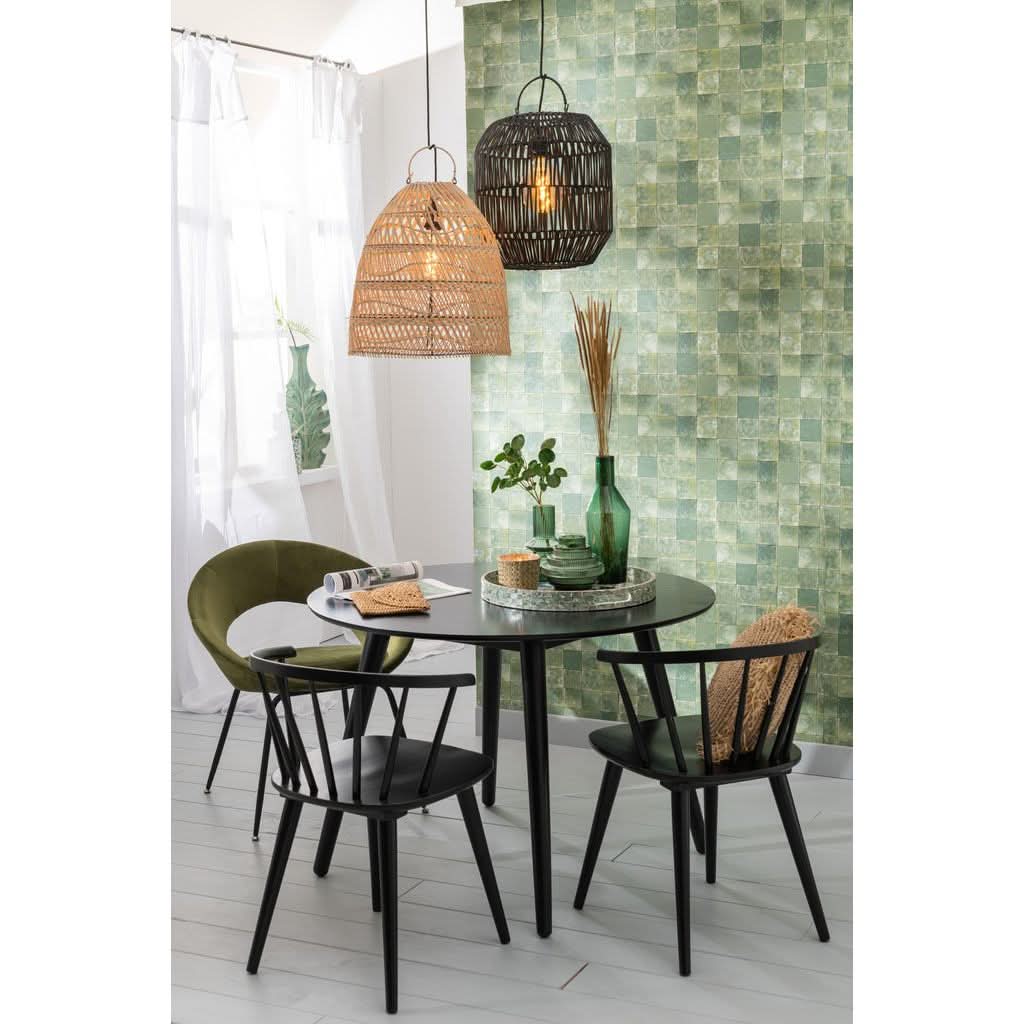 Chaise Ronde Métal Textile Verre | Kali - Designix Chaises