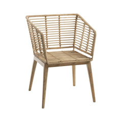 Stuhl Rattan Mangoholz Natur | Mina