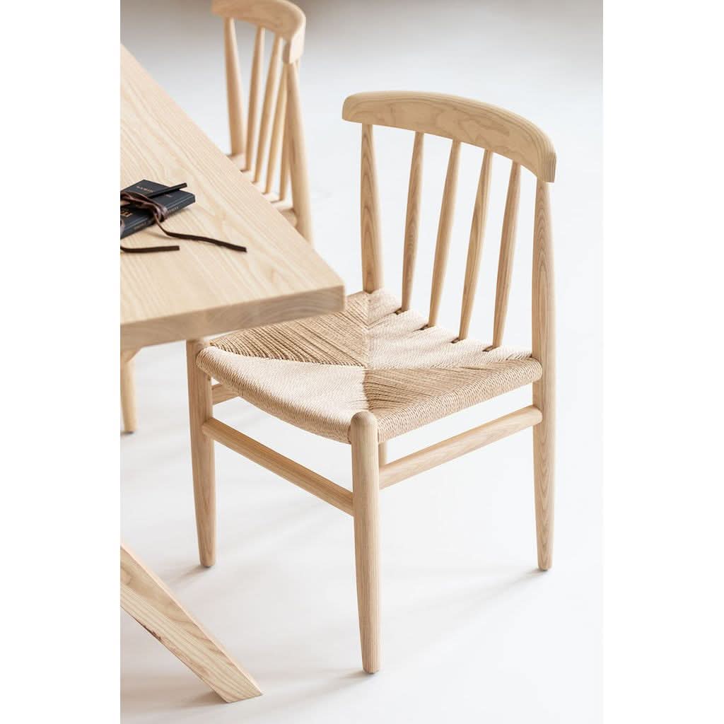 Chaise Scandinave Bois Naturel | Qira - Designix Chaises