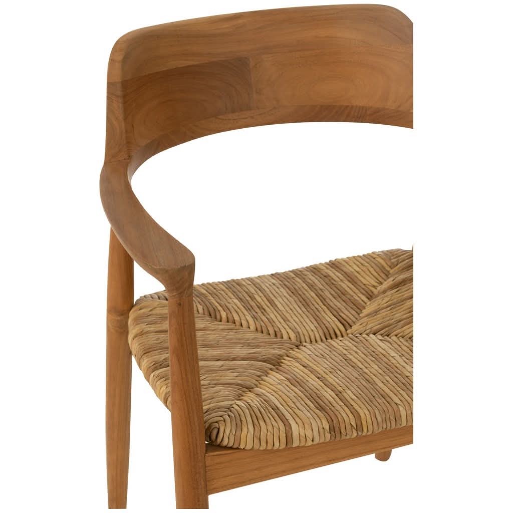 Chaise Teck Naturel Hiro | Riya - Designix Chaises