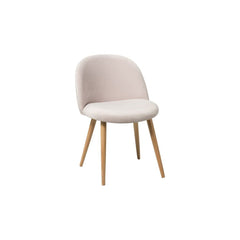 Design-Stuhl aus altrosa Samt | Yale