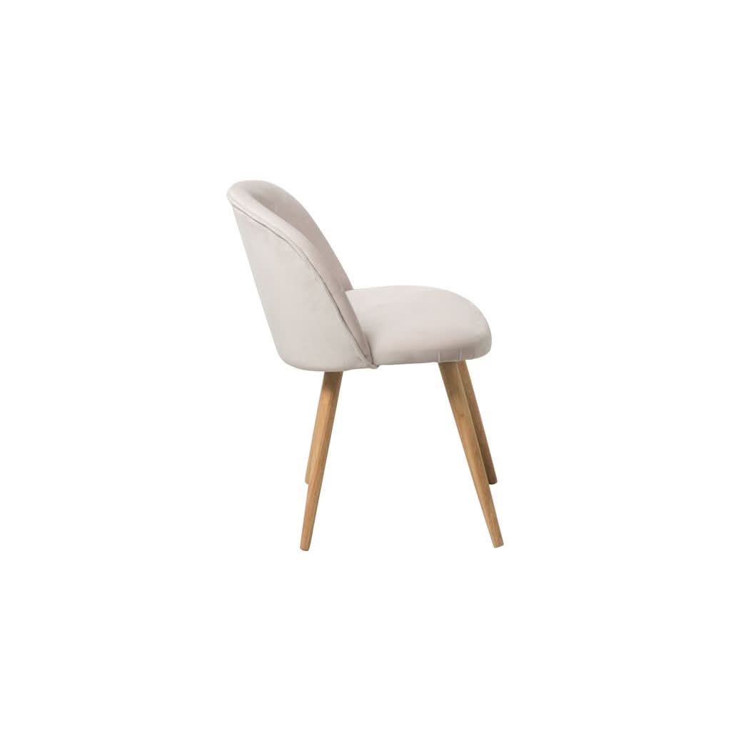 Design-Stuhl aus altrosa Samt | Yale