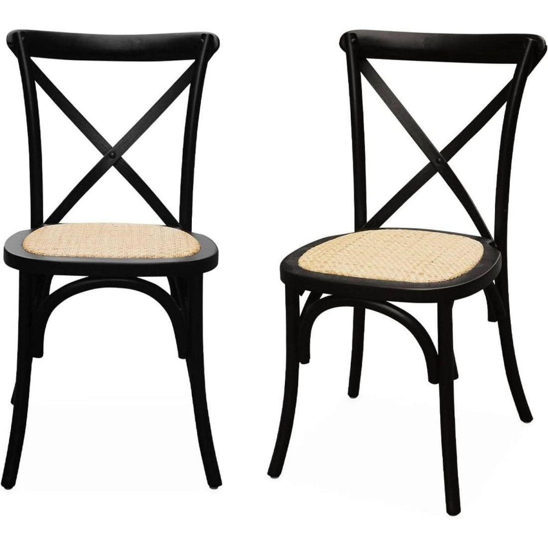 Bistro-Stühle Holz Rattan | Muse