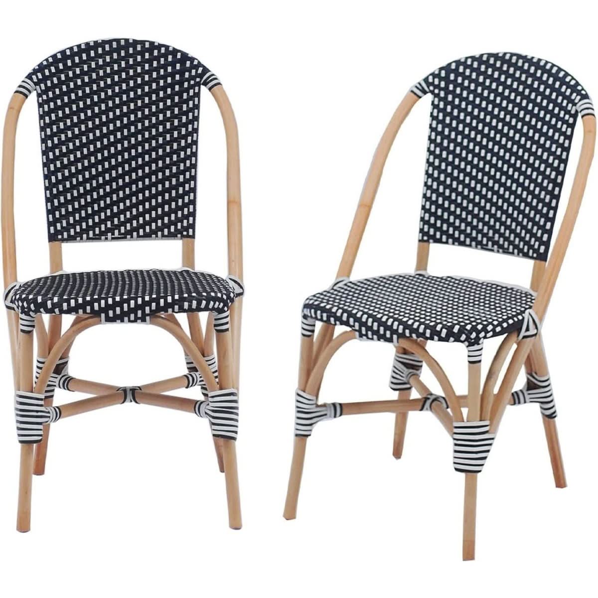 Chaises Bistrot Rotin Empilables | Nacre - Designix Chaises