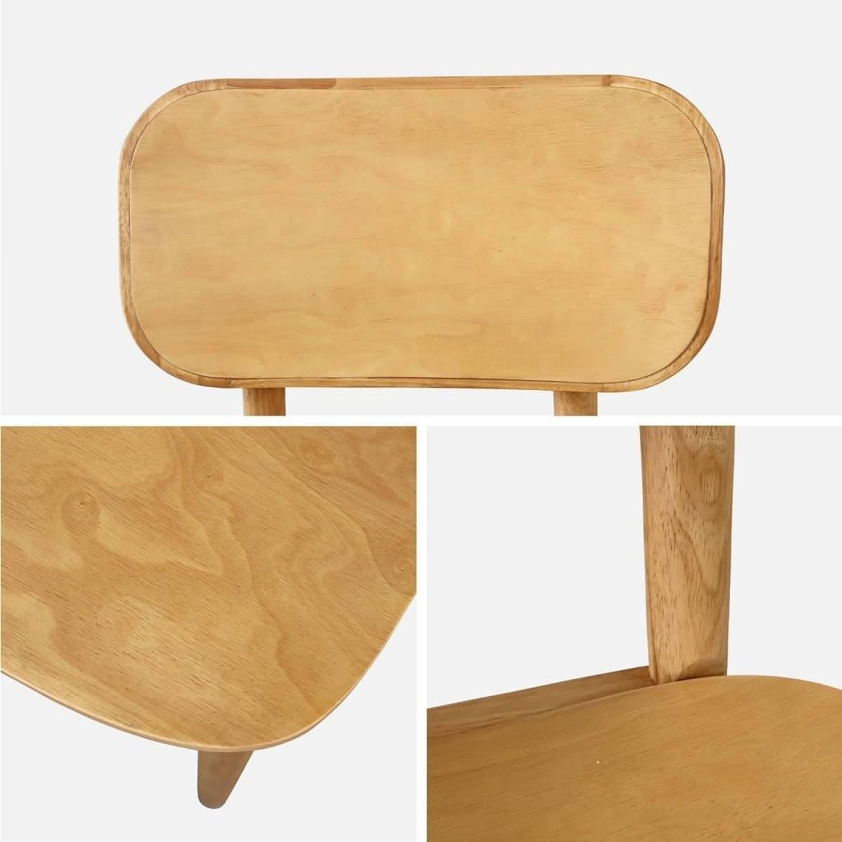 Chaises Bois Brossé Hévéa | Karma - Designix Chaises