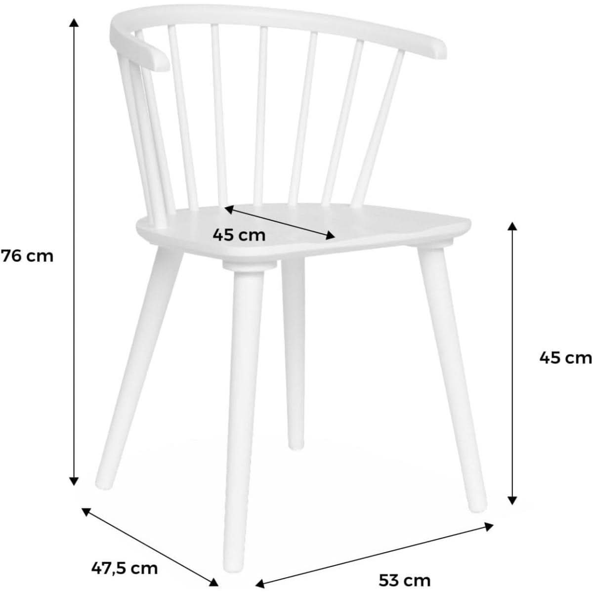 Chaises Bois Hévéa Incurvé | Prisme - Designix Chaises