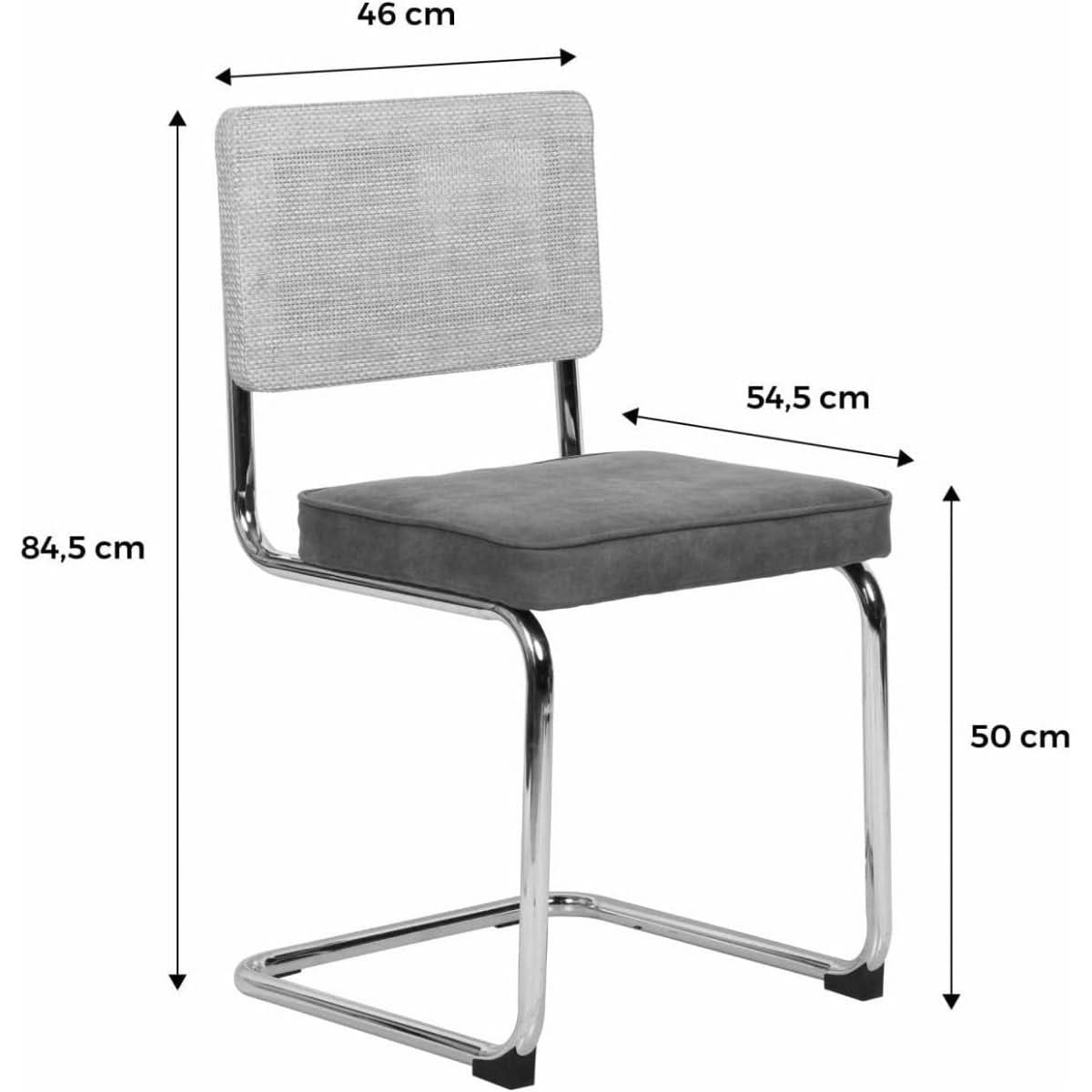Chaises Cantilever Kaki Rétro | Kube - Designix Chaises