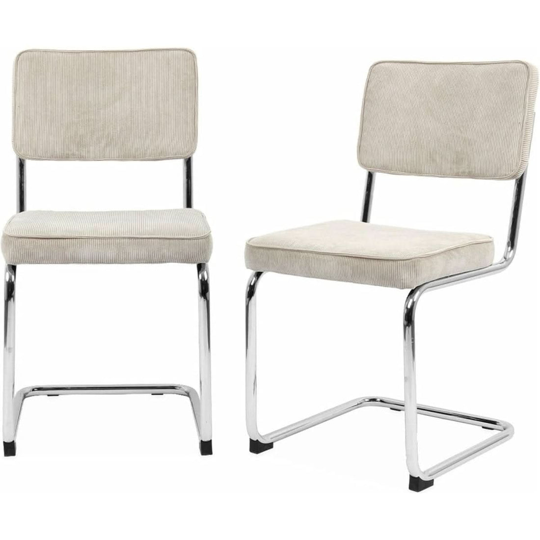 Freischwinger Samt Creme | Soleil