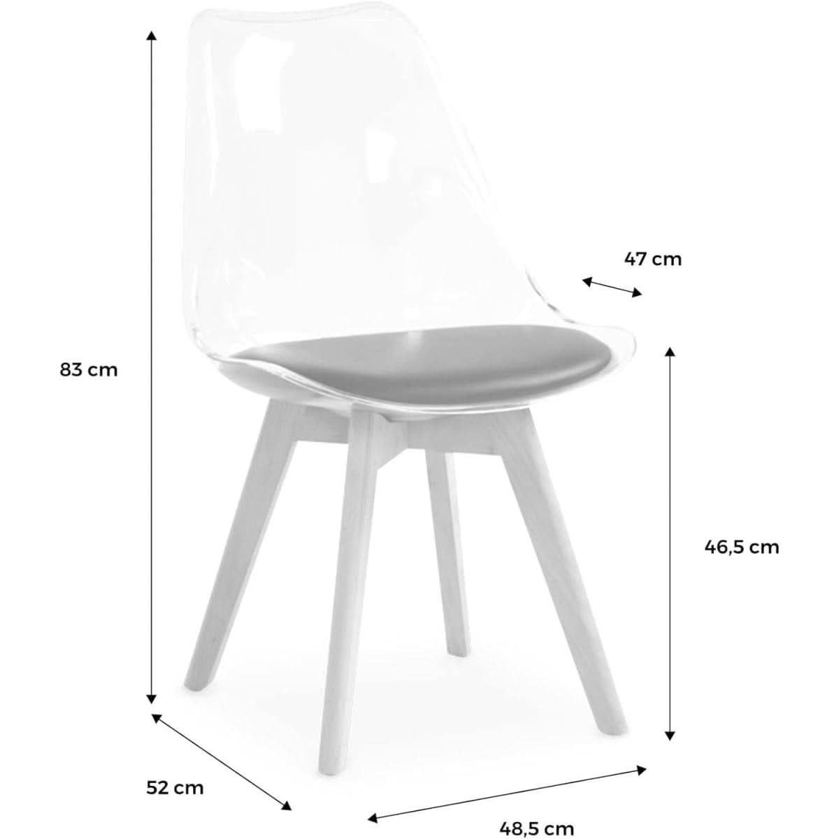 Chaises Scandinaves Pieds Bois | Magique - Designix Chaises
