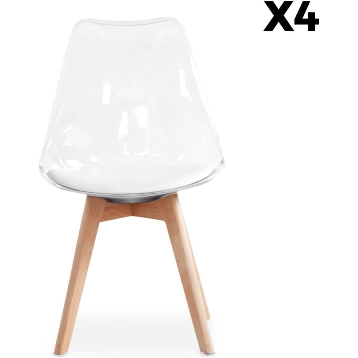 Chaises Scandinaves Pieds Bois | Magique - Designix Chaises