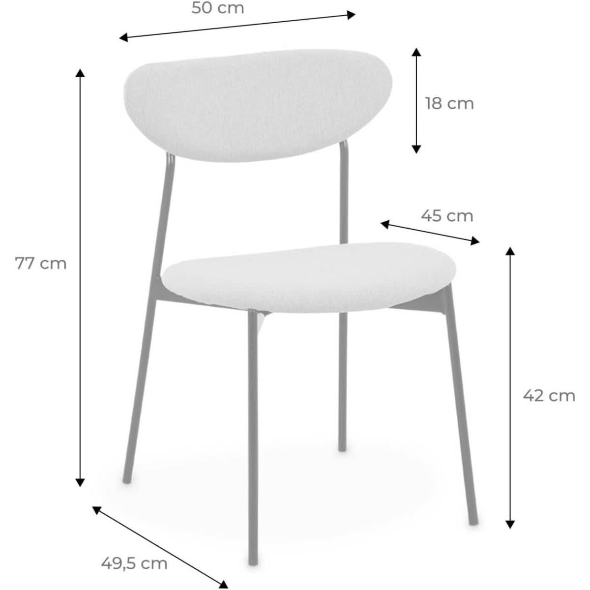 Chaises Scandinaves Retro Grises | Kinetic - Designix Chaises