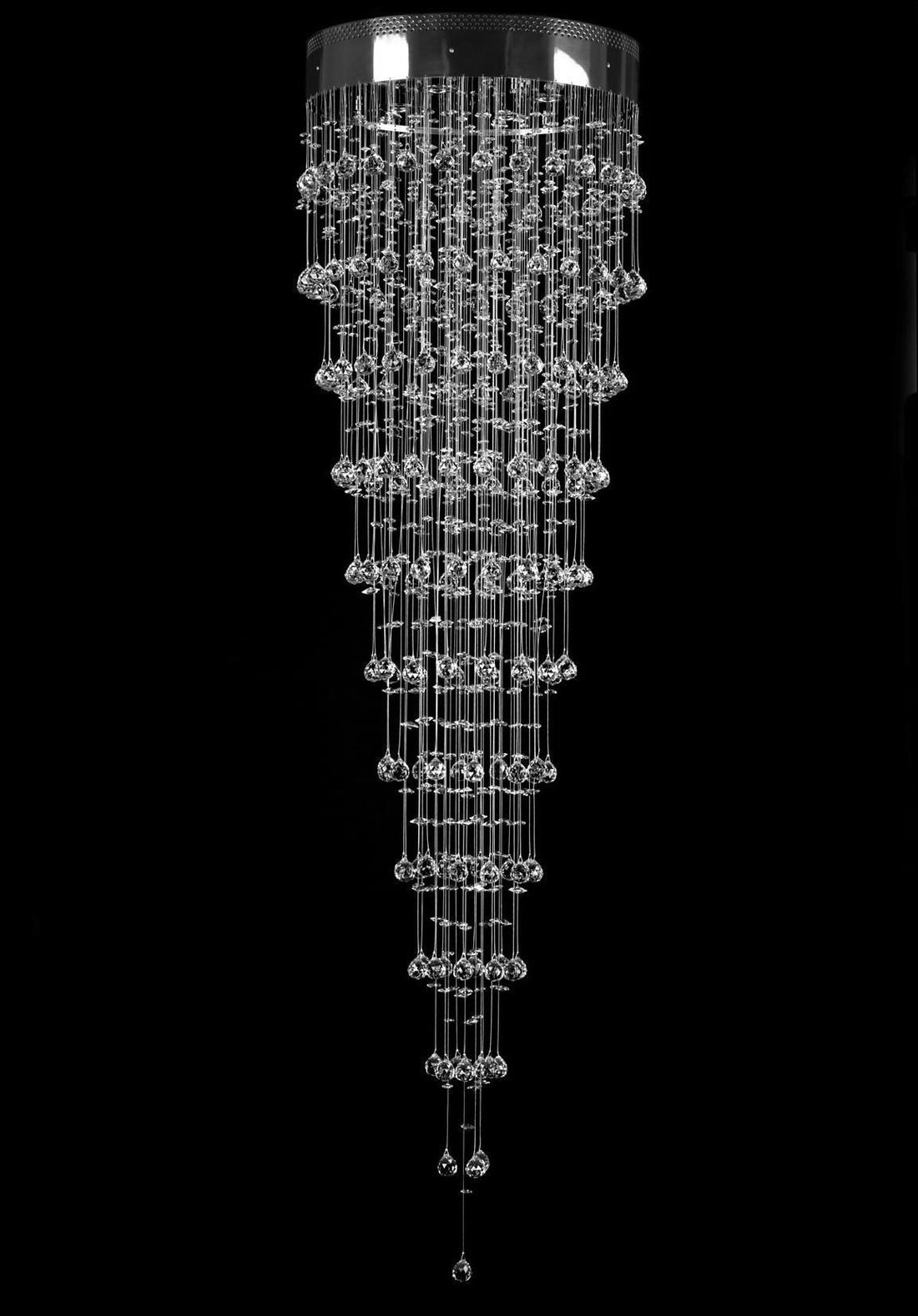 Spiral-Kristall-Hängeleuchte L449CE