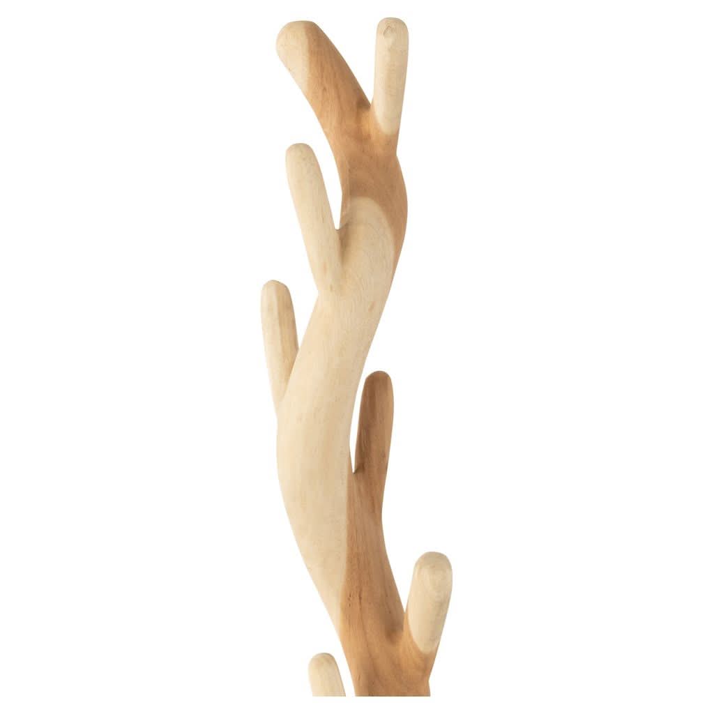 Spiral-Kleiderbügel aus Suar-Holz