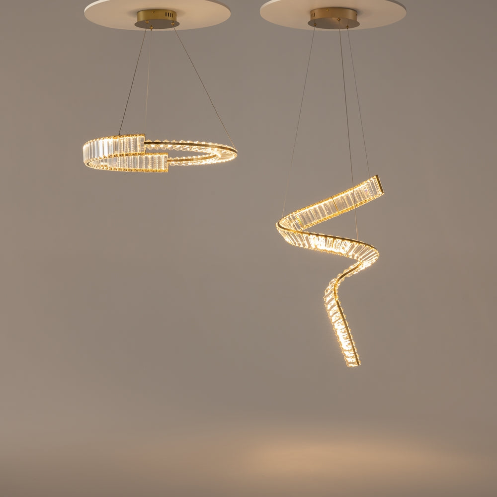 Krone Suspension luminaire doré