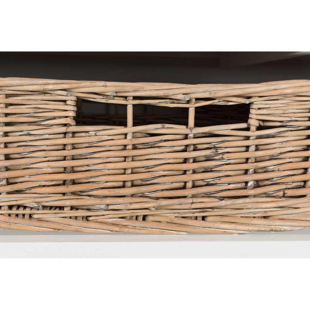 Commode Bois Blanc Avec Paniers - Designix