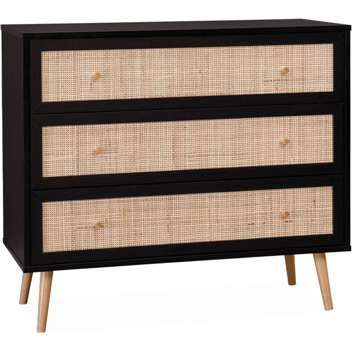Commode Bois Cannage Bohème | Sulv - Designix Commode