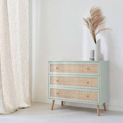 Kommode Holz Wiener Geflecht Boho | Schatz