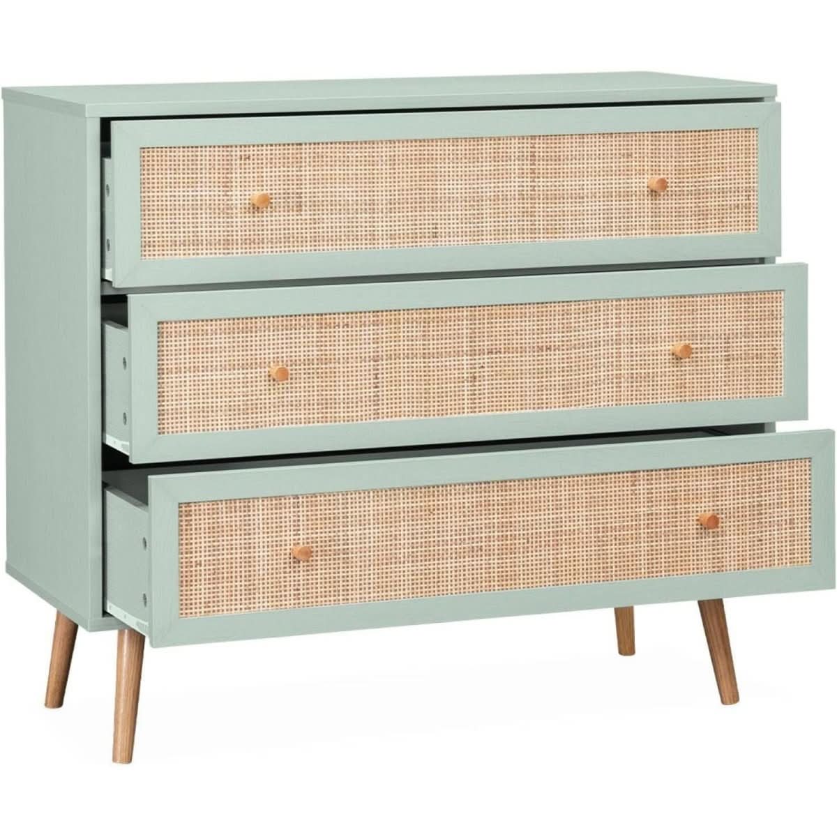 Commode Bois Cannage Bohème | Trésor - Designix Commode