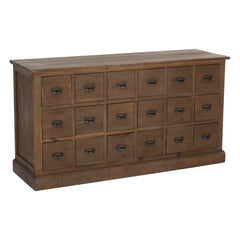 Kommode Holz Braun 18 Schubladen