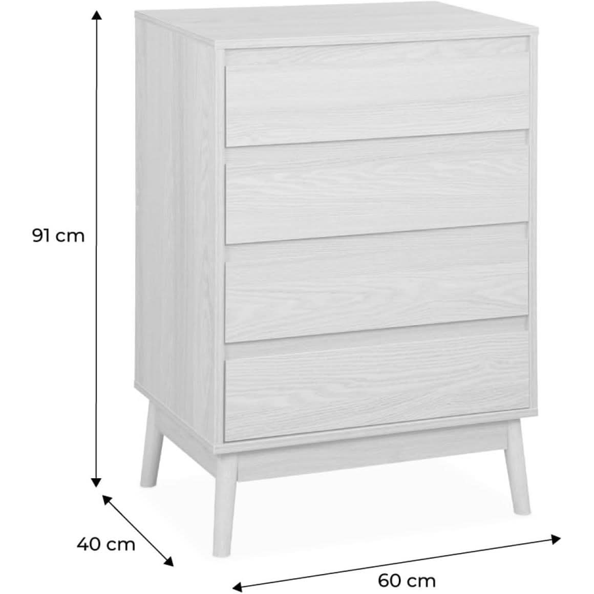 Commode Bois Pieds Compas | Wavy - Designix Commode