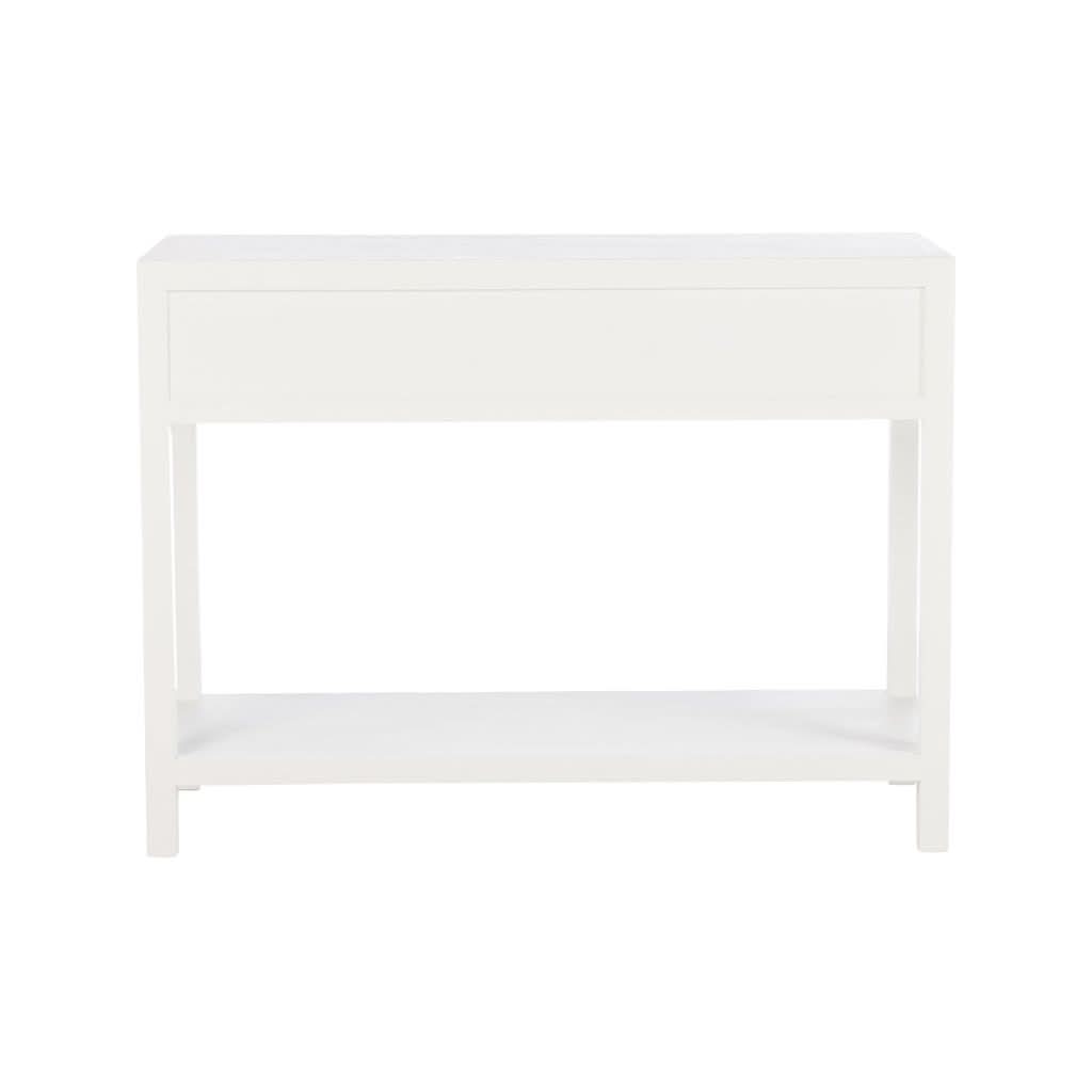 Console Avec Paniers Bois Blanc - Designix
