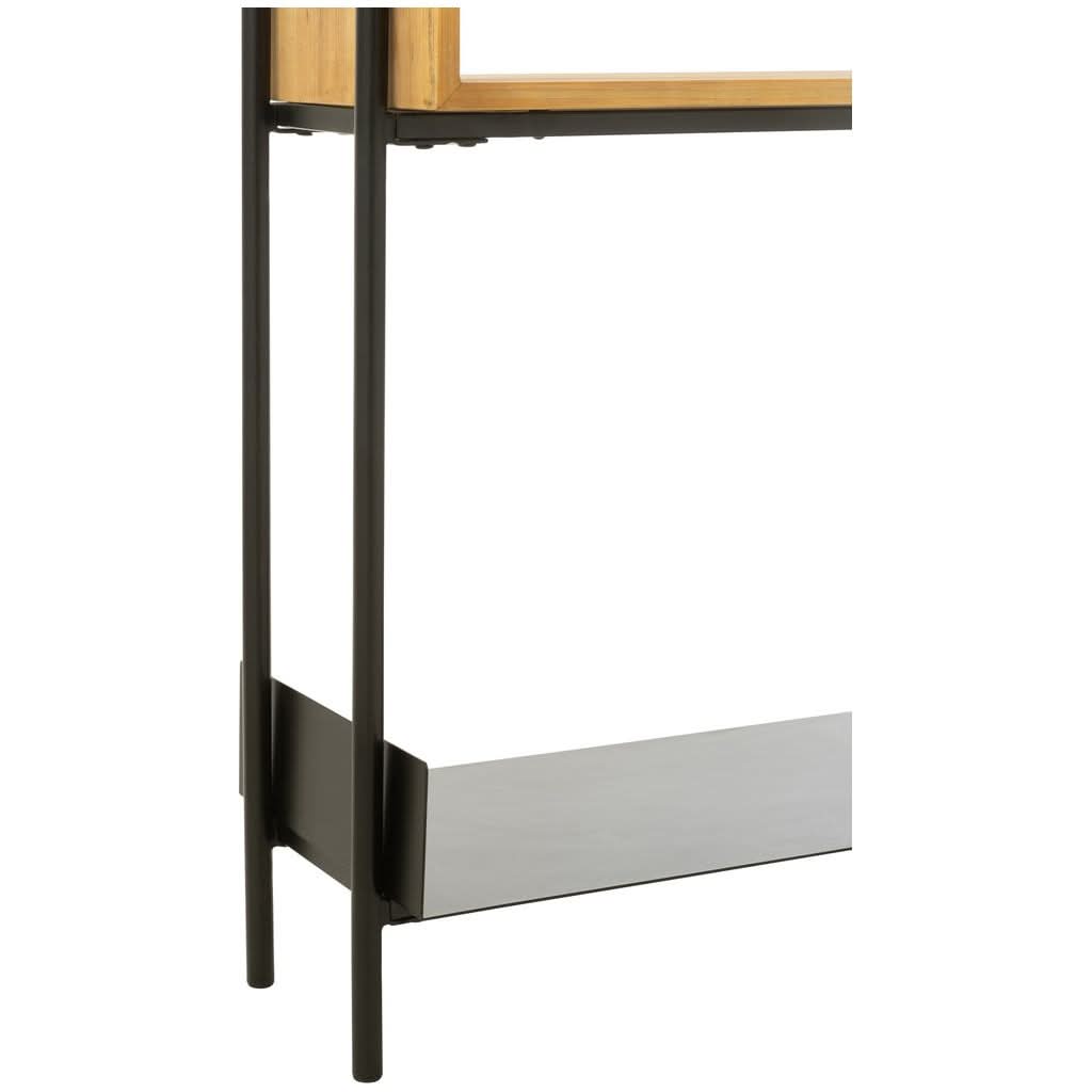 Console Bois Naturel Fer Noir - Designix