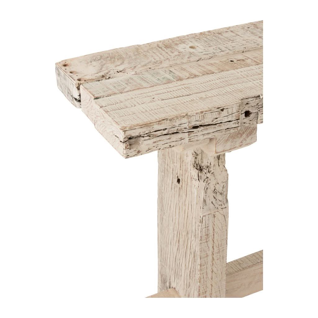 Console Bois Recyclé Blanchi - Designix