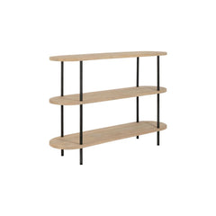Console Élégante 3 Étagères Bois Fer