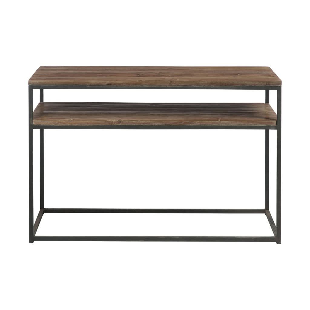 Console Marron Noir Bois Métal