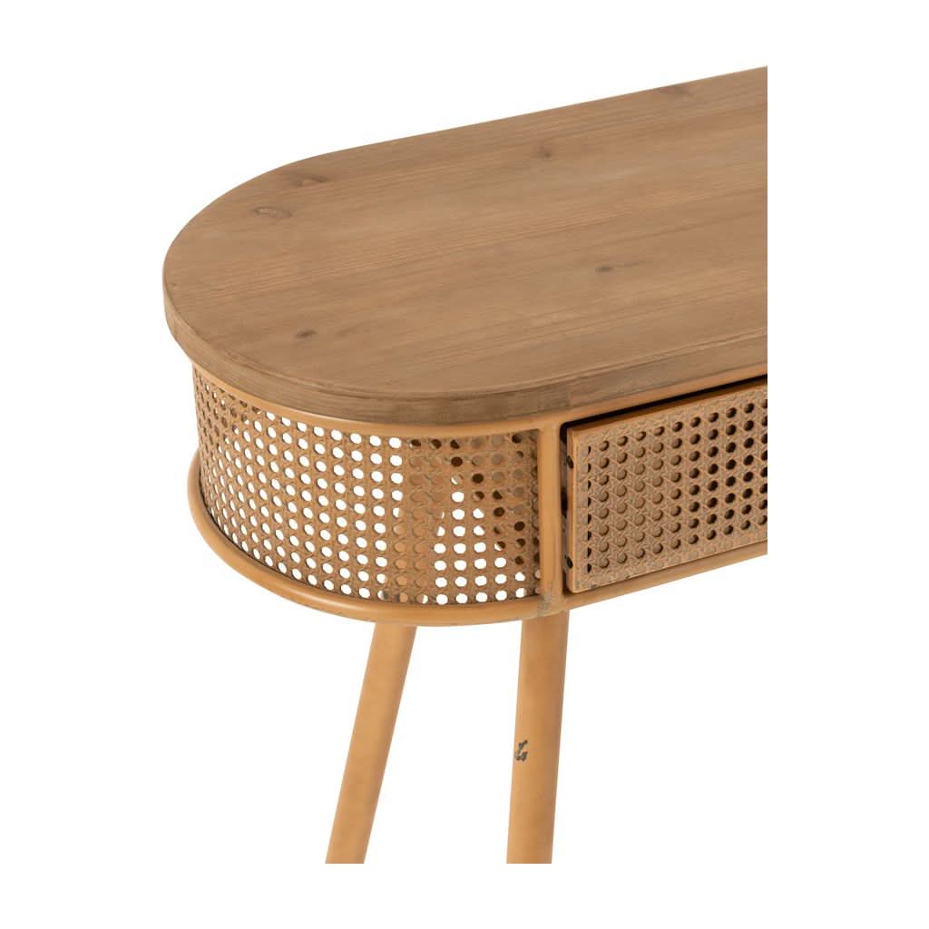 Console Métal Bois Marron - Designix