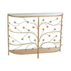 Elegante goldene Metallkonsole