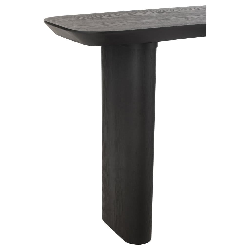 Schwarze Konsole aus Tannenholz