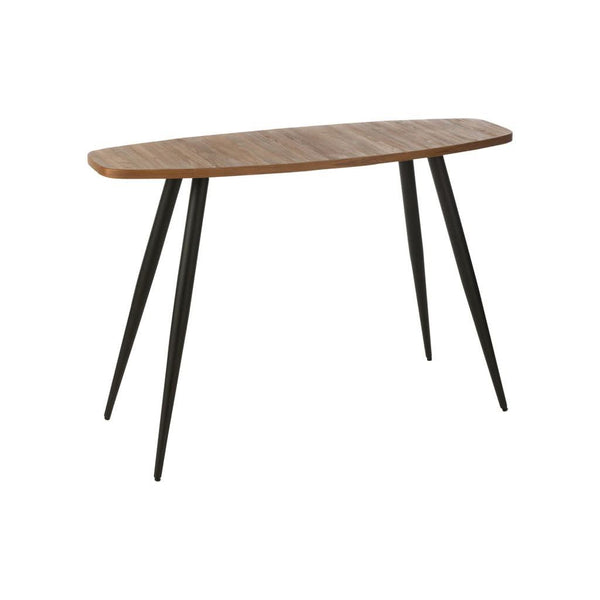 Console Ovale Bois Recyclé Naturel