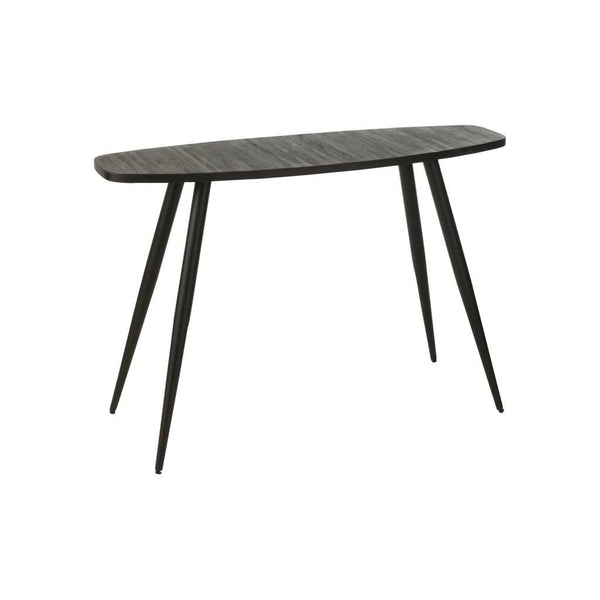 Console Ovale en Teck Recyclé Noir