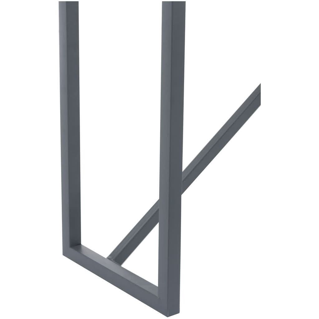 Console Rectangulaire Ciment Bois Métal - Designix