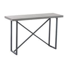 Rechteckiger Konsolentisch Zement Holz Metall