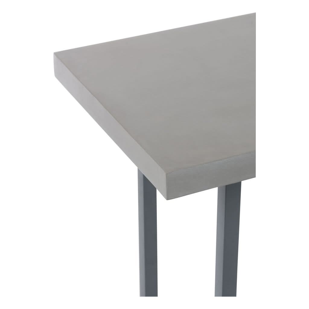 Console Rectangulaire Ciment Bois Métal - Designix