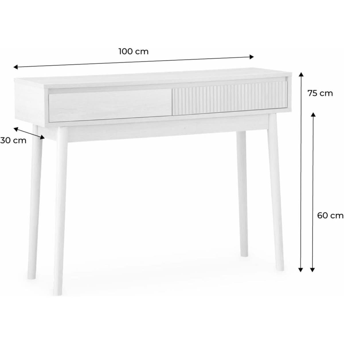 Console Scandinave Bois Tiroirs | Harmonie - Designix Console