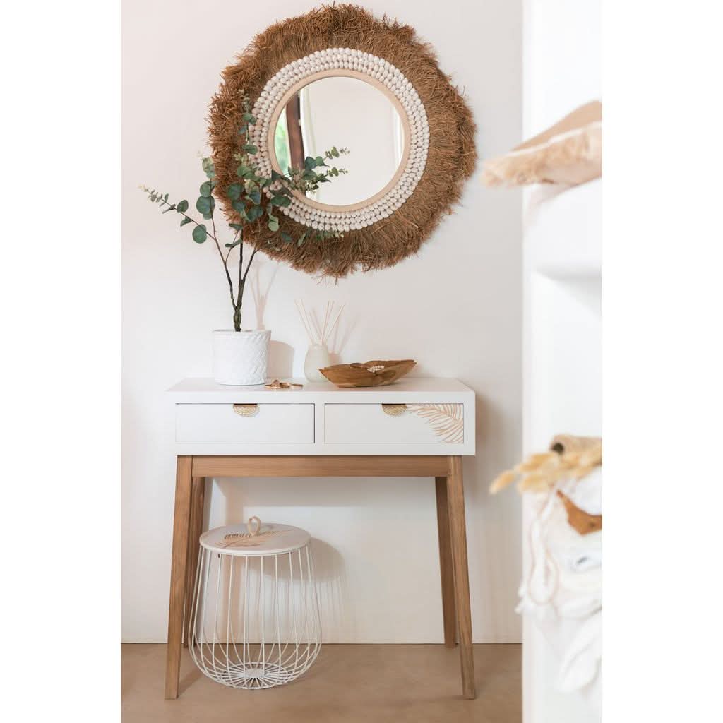 Console Tiroirs Bois MDF Blanc - Designix