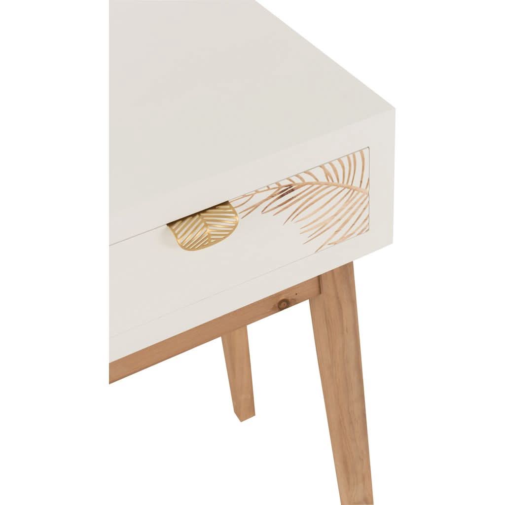 Console Tiroirs Bois MDF Blanc - Designix