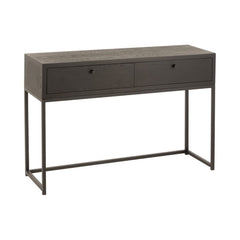 Konsole Schubladen Holz Metall Schwarz
