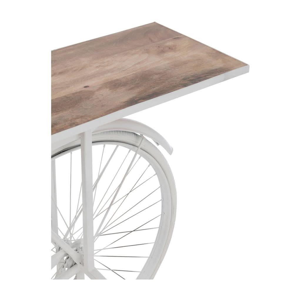 Console Vélo Métal Bois Naturel - Designix