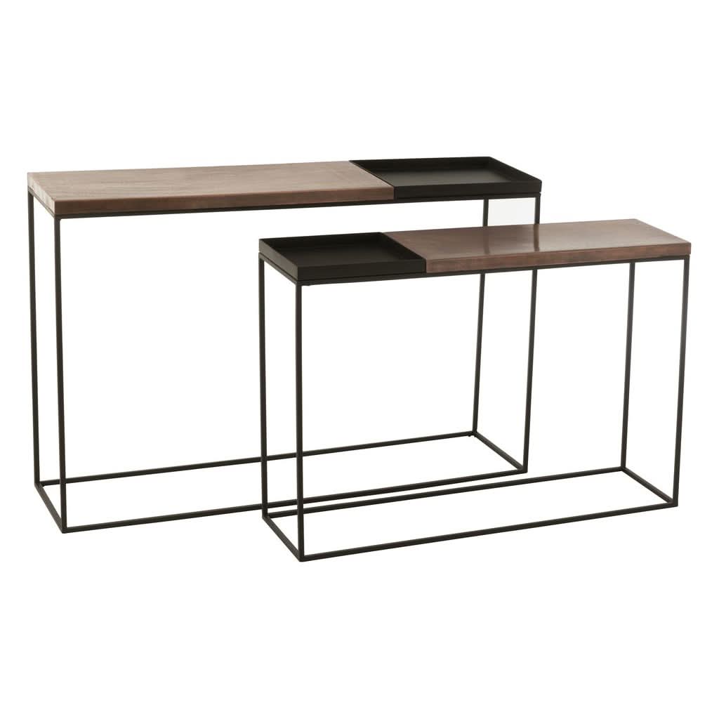 Consoles Métal Bronze Noir